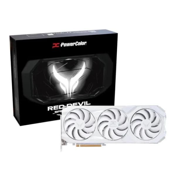 PowerColor AMD Radeon RX 9070 XT Red Devil OC Spectral White 16GB GDDR6 256-bit grafička kartica 0