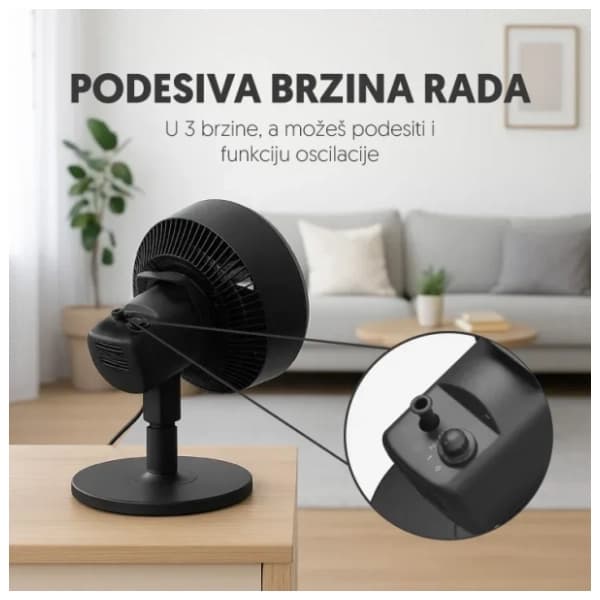PROSTO ventilator SF10C/BK 1