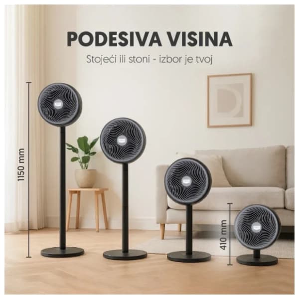 PROSTO ventilator SF10C/BK 2