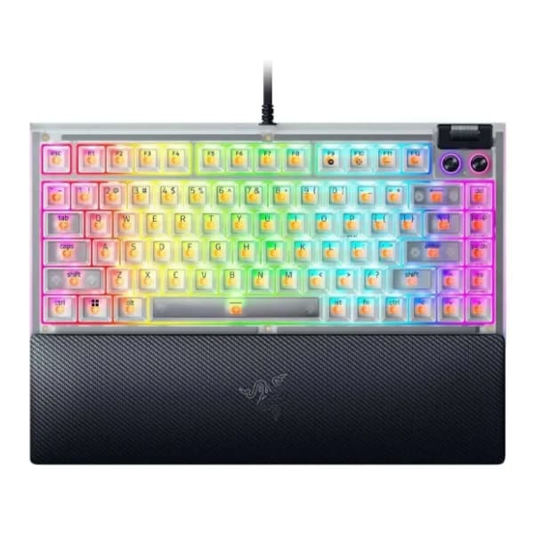 RAZER tastatura BlackWidow V4 75% Phantom White 0