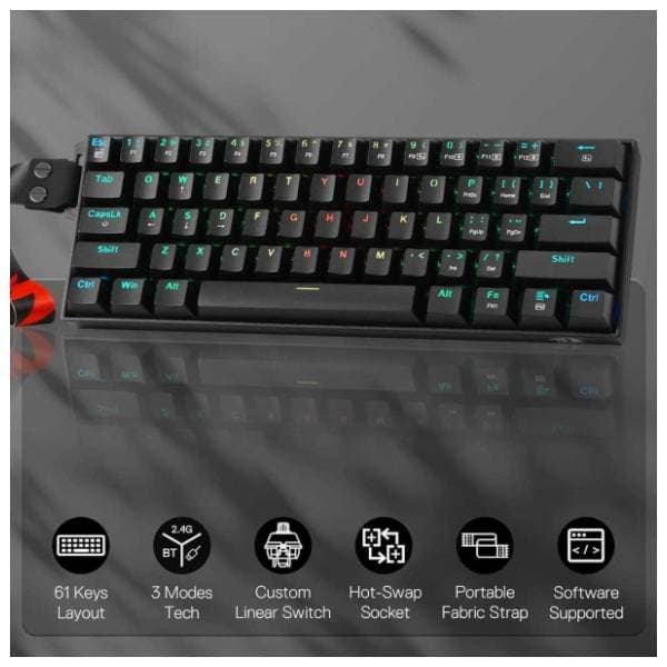 REDRAGON bežična tastatura Draconic K530 Pro Plus 1