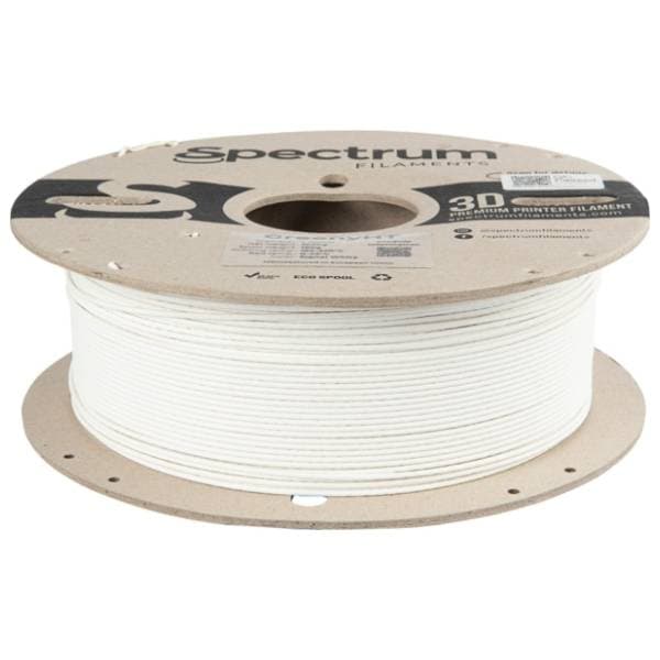 SPECTRUM GreenyHT 1kg Signal White 1,75mm 3D filament 1