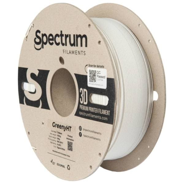SPECTRUM GreenyHT 1kg Signal White 1,75mm 3D filament 0