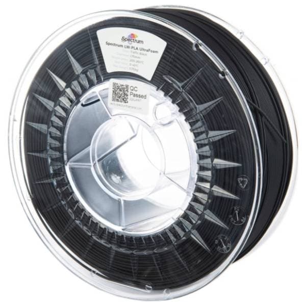 SPECTRUM LW-PLA UltraFoam 750g Traffic Black 1,75mm 3D filament 0