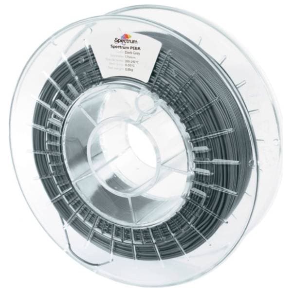 SPECTRUM PEBA 800g Dark Grey 1,75mm 3D filament 0