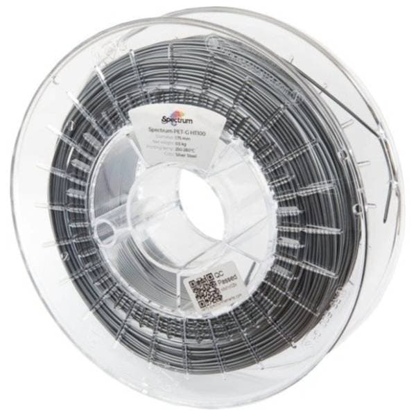 SPECTRUM PET-G HT100 500g Silver Steel 1,75mm 3D filament 0