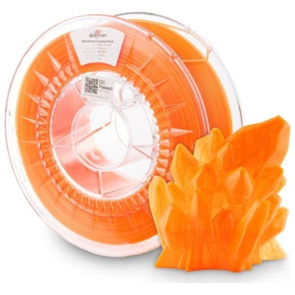 SPECTRUM PLA Crystal 1kg Neon Orange 1,75mm 3D filament 0
