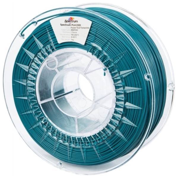 SPECTRUM PLA ESD Power Tool 1kg Turquoise 1,75mm 3D filament 0