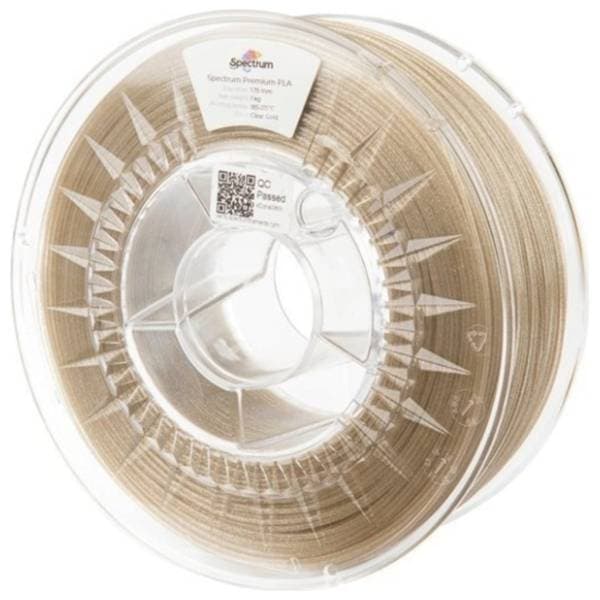 SPECTRUM PLA Glitter 1kg Clear Gold 1,75mm 3D filament 0