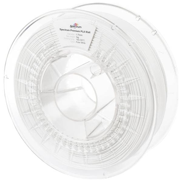 SPECTRUM PLA MATT 1kg Polar White 1,75mm 3D filament 0