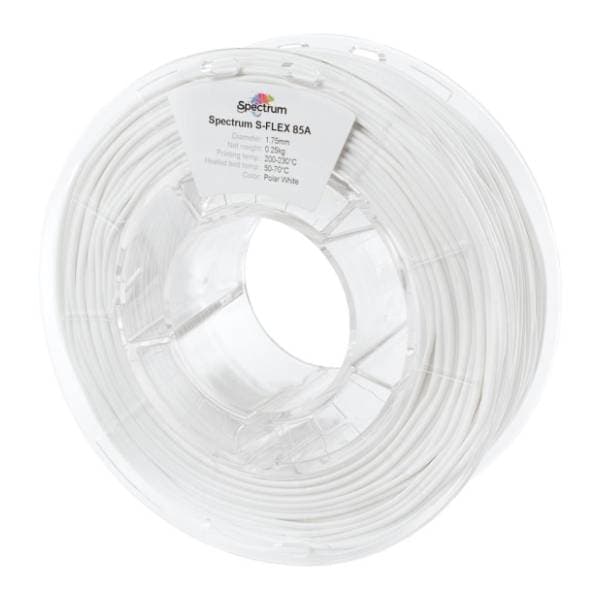 SPECTRUM S-Flex 85A 500g Polar White 1,75mm 3D filament 0