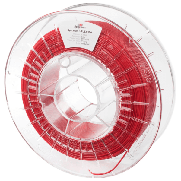 SPECTRUM S-Flex 90A 500g Bloody Red 1,75mm 3D filament 0