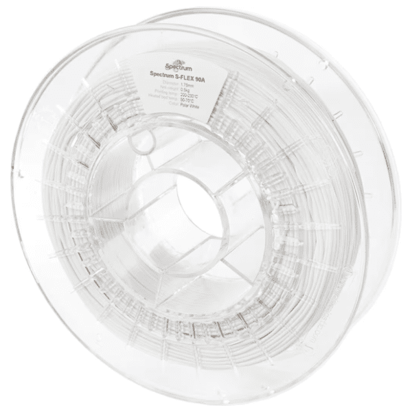SPECTRUM S-Flex 90A 500g Polar White 1,75mm 3D filament 0
