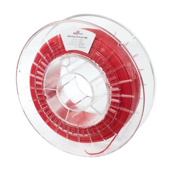 SPECTRUM S-Flex 98A 500g Bloody Red 1,75mm 3D filament 0