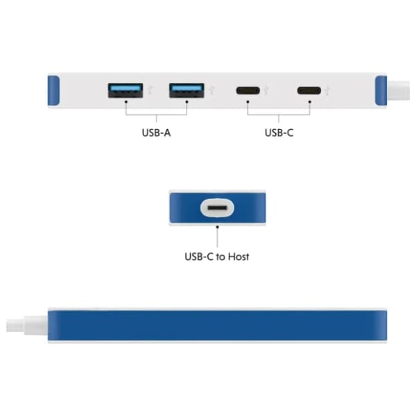TARGUS USB Hub HyperDrive Flex 4 Port USB-C Combo (HD5200BUGL) beli 4