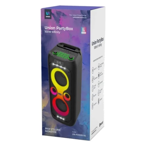 UNION partybox zvučnik PS100B-06 Infinity 7