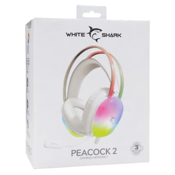 WHITE SHARK slušalice GH-2444 Peacock-2 White 6