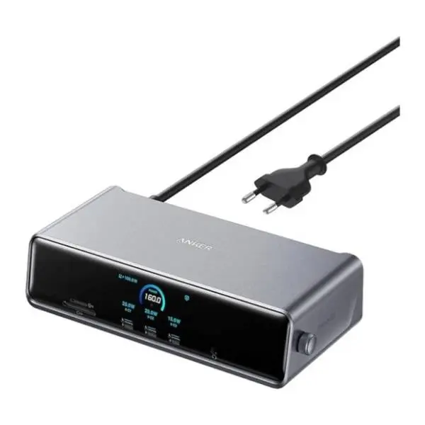 ANKER Docking station 14-in-1 Prime (Display Link/PD 140W) siva 0