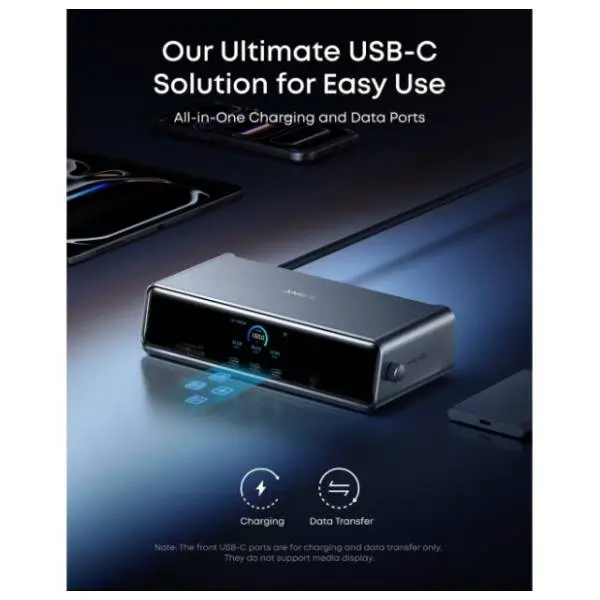 ANKER Docking station 14-in-1 Prime (Display Link/PD 140W) siva 3