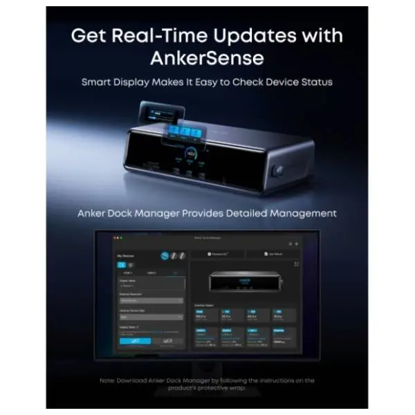 ANKER Docking station 14-in-1 Prime (Display Link/PD 140W) siva 6
