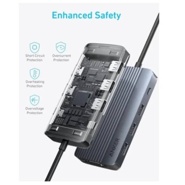 ANKER Docking station 8-in-1 USB-C Data Hub (Triple Display/PD 85W) 3