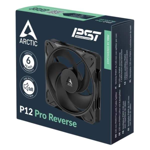 ARCTIC P12 Pro Reverse Black ventilator za PC (ACFAN00331A) 5