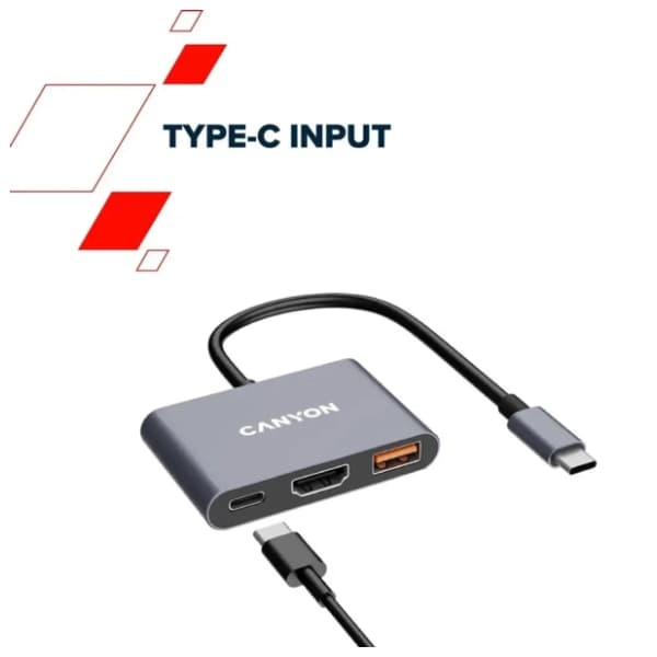 CANYON USB Hub 3-in-1 DS-4 (CNS-TDS4) Grey 10