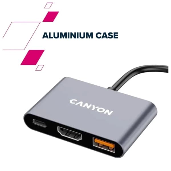 CANYON USB Hub 3-in-1 DS-4 (CNS-TDS4) Grey 11