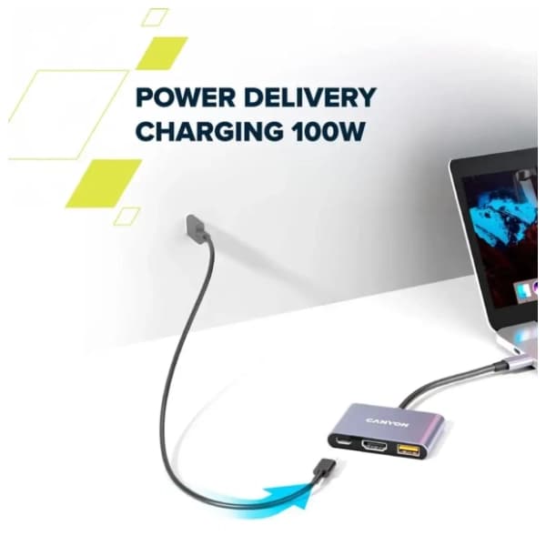 CANYON USB Hub 3-in-1 DS-4 (CNS-TDS4) Grey 7