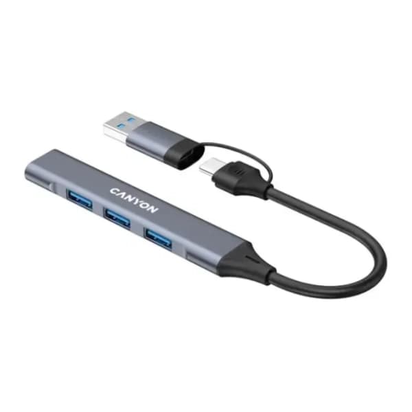 CANYON USB Hub 4-in-1 DS-02 USB-A/C Grey 3