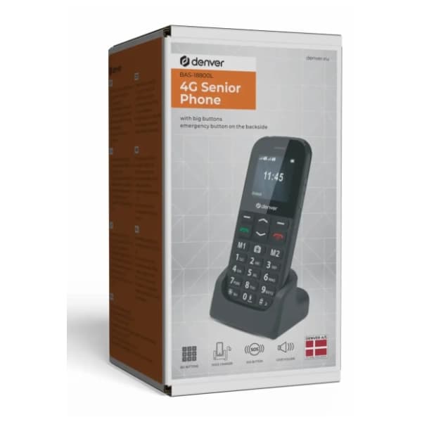 Denver BAS-18800L Senior 4G Black 12
