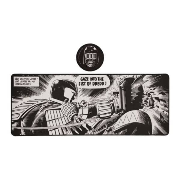 FANATTIK podloga za miša 2000 AD Judge Dredd XL Desk Pad & Coaster Set 0