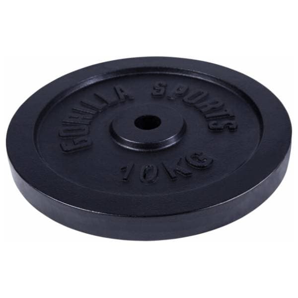 GORILLA SPORTS crni teg od livenog gvožđa 10 kg 2