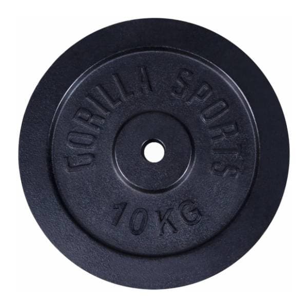 GORILLA SPORTS crni teg od livenog gvožđa 10 kg 0