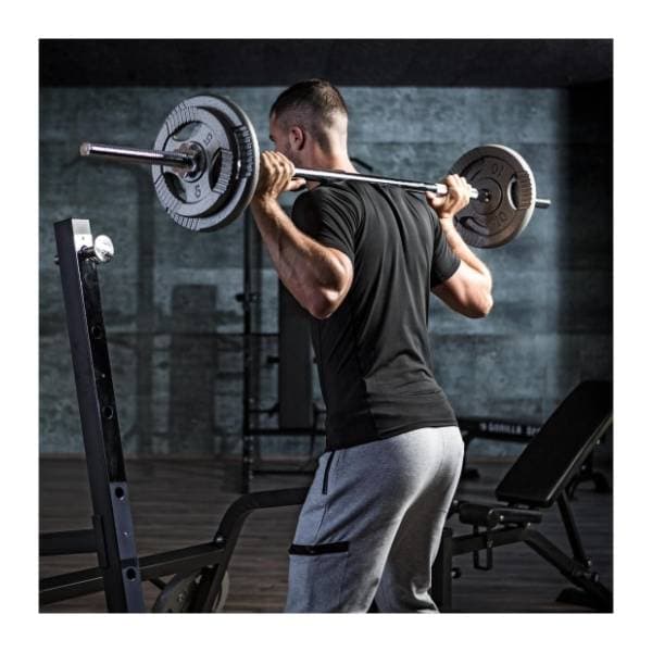 GORILLA SPORTS duga šipka za tegove (150 cm + 2 matice za zavrtanje) 2