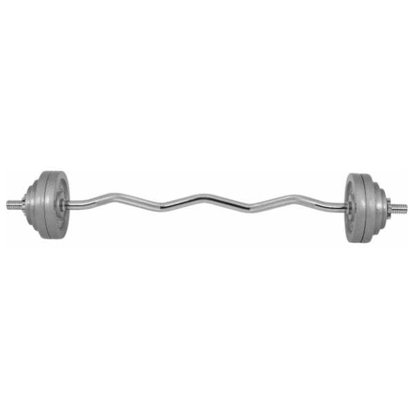 GORILLA SPORTS kriva EZ šipka sa gvozdenim tegovima 35 kg 1