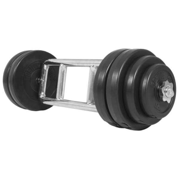 GORILLA SPORTS šipka za triceps sa više rukohvata i set tegova 35 kg 1