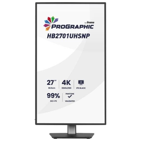IIYAMA monitor 27'' IPS Black 2.0 4K ProGraphic HB2701UHSNP-B1 3