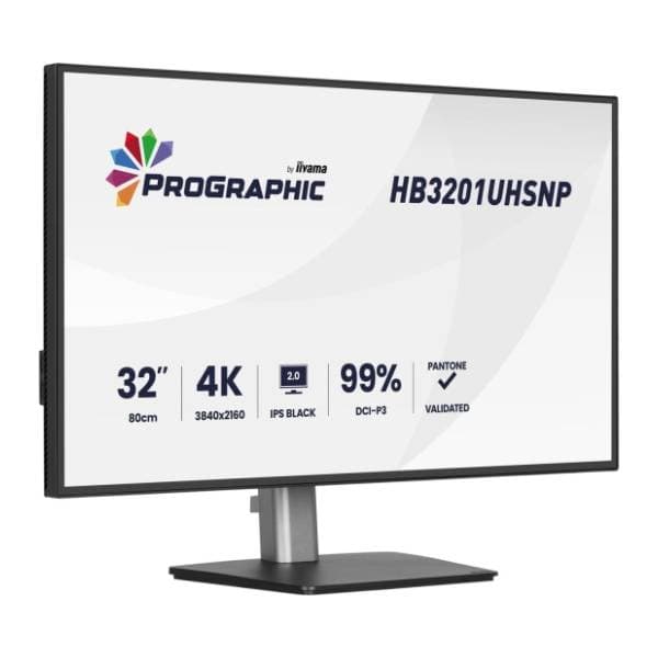IIYAMA monitor 32'' IPS Black 2.0 4K ProGraphic HB3201UHSNP-B1 1