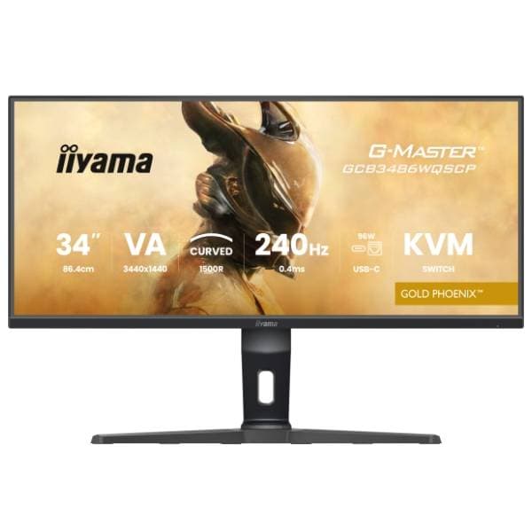 IIYAMA zakrivljeni monitor 34'' VA Gold Phoenix GCB3486WQSCP-B1 7