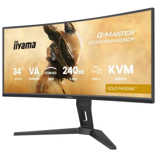 IIYAMA zakrivljeni monitor 34'' VA Gold Phoenix GCB3486WQSCP-B1 2