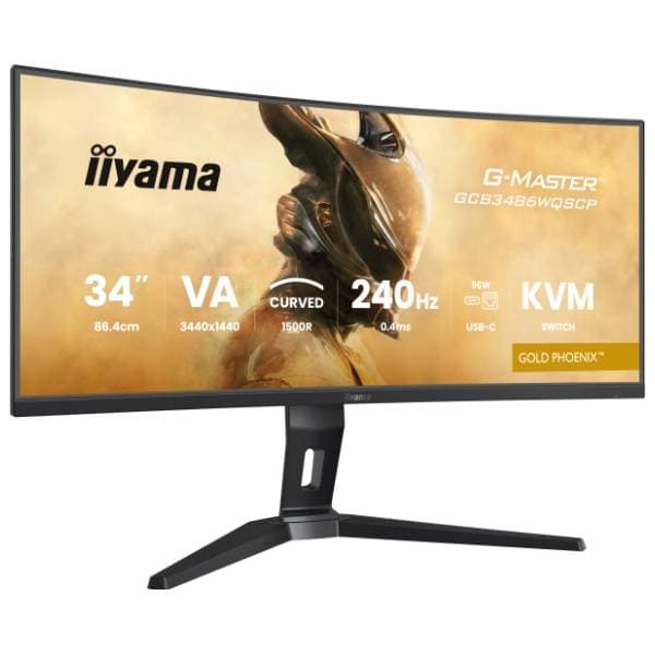 IIYAMA zakrivljeni monitor 34'' VA Gold Phoenix GCB3486WQSCP-B1 1