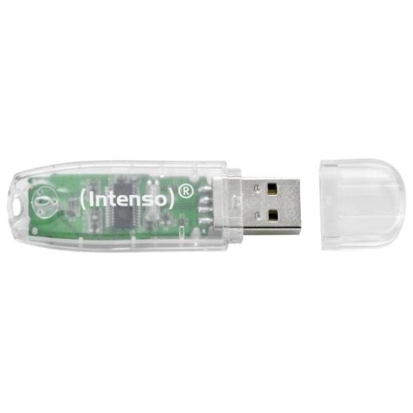 INTENSO USB flash memorija 32GB Rainbow Line transparentna 1
