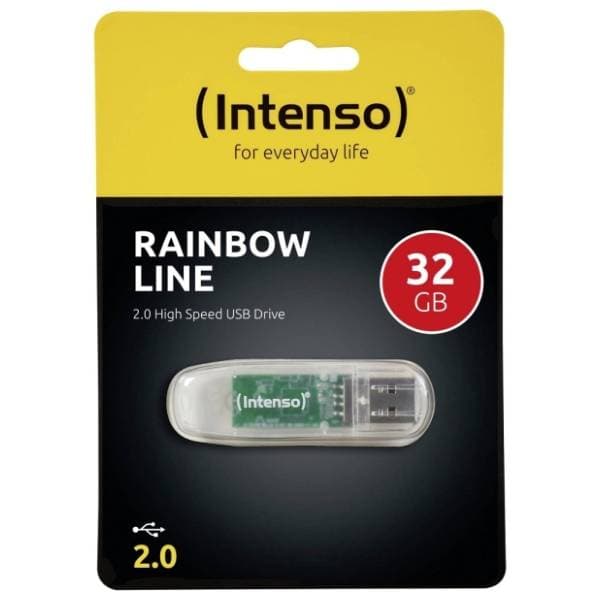 INTENSO USB flash memorija 32GB Rainbow Line transparentna 2