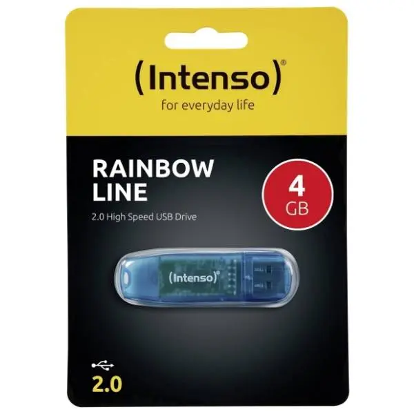INTENSO USB flash memorija 4GB Rainbow Line plava 2