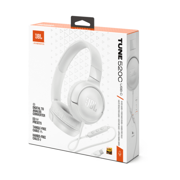 JBL slušalice Tune 520C bele 8