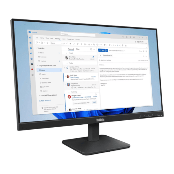 LENOVO monitor 23.8" IPS ThinkVision S24-4e (64B5KAT1EU) 1