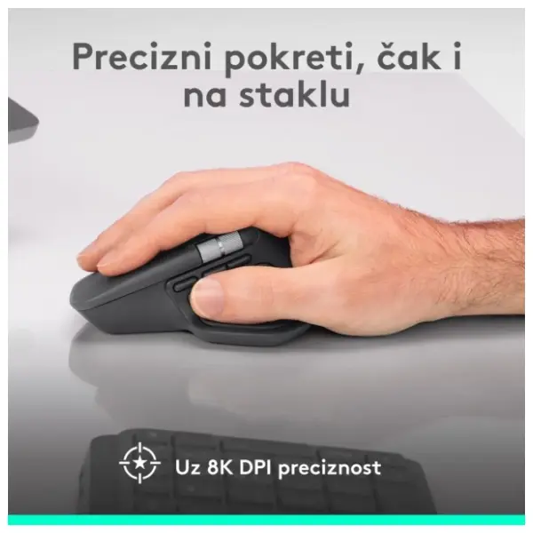LOGITECH bežični miš MX Master 4 Pale Gray 5