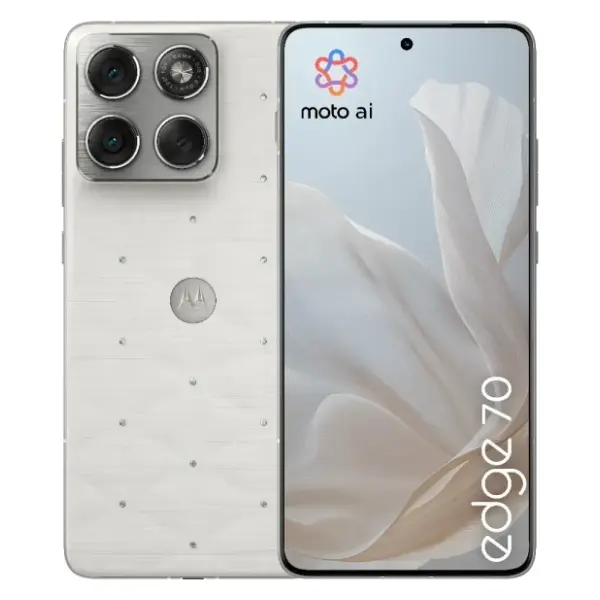 MOTOROLA edge 70 Swarovski 12/512GB Pantone Cloud Dancer 1