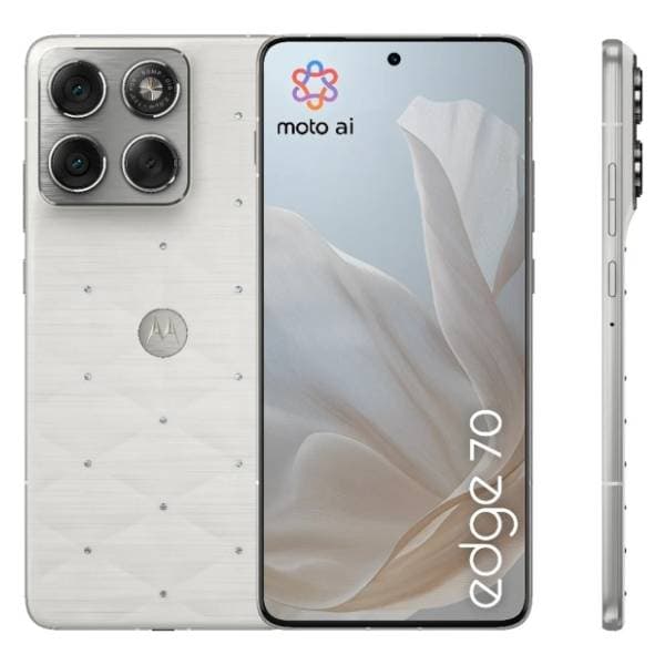 MOTOROLA edge 70 Swarovski 12/512GB Pantone Cloud Dancer 5
